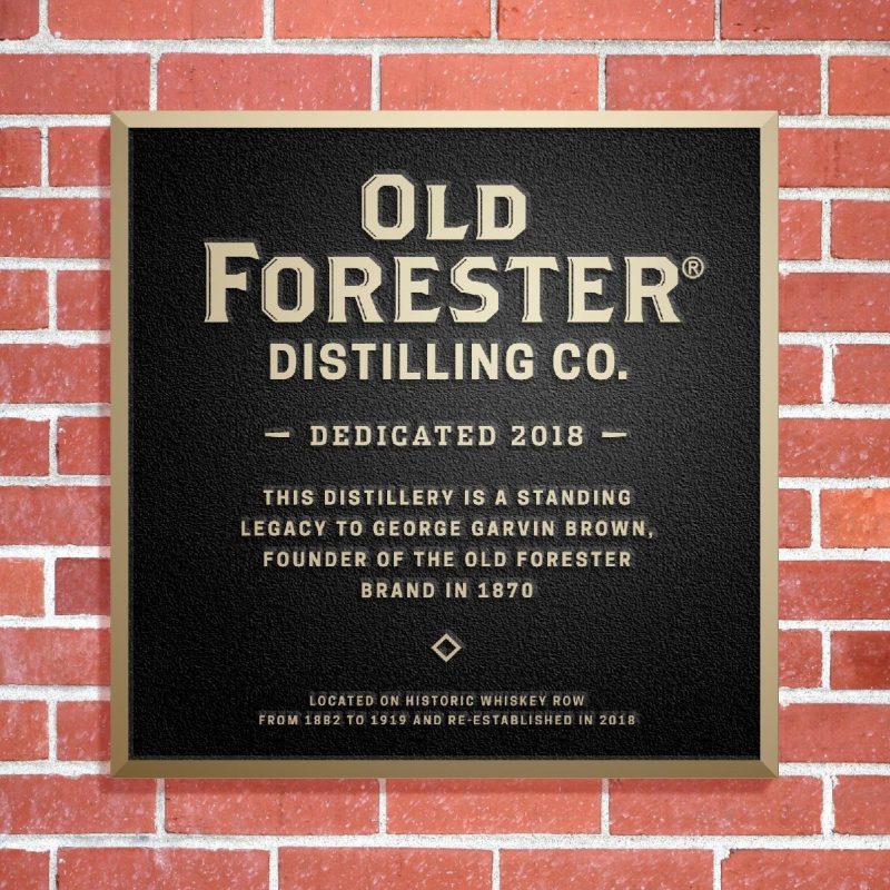 Old Forester Distilling Company Sign