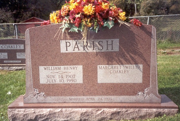 Parish Ivy Carvings on Pink Granite